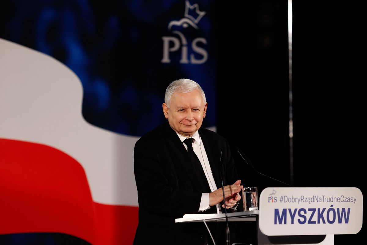 Jarosław Kaczyński w Myszkowie