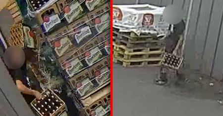 Próbował ukraść piwo z supermarketu. Zabawne nagranie z Czech