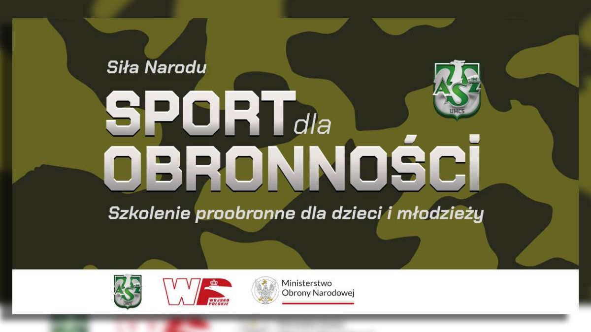 grafika „Siła Narodu – Sport dla Obronności” to szkolenie proobronne dla dzieci i młodzieży