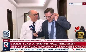 Reporter Republiki obejmowany przez marszałka Sejmu. "Dziwna ekscytacja"