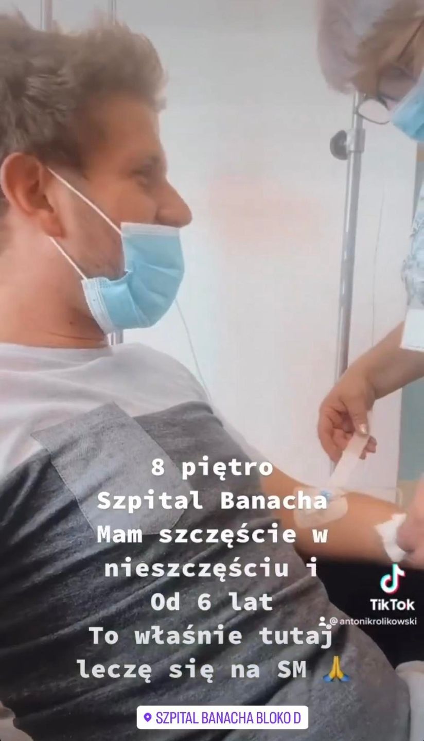 Antek Królikowski relacjonuje wizytę w szpitalu