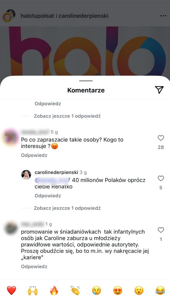 Internauci oburzeni zaproszeniem Caroline Derpienski do śniadani