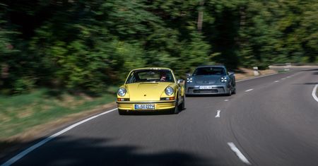 Porównanie: Porsche 911 Carrera RS 2.7 Touring vs 992 GT3 Touring - prawa fizyki