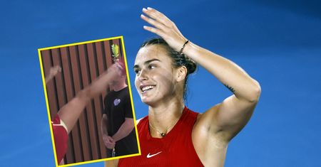 Tak rozgrzewa się Sabalenka. "Prześladowanie łysych"