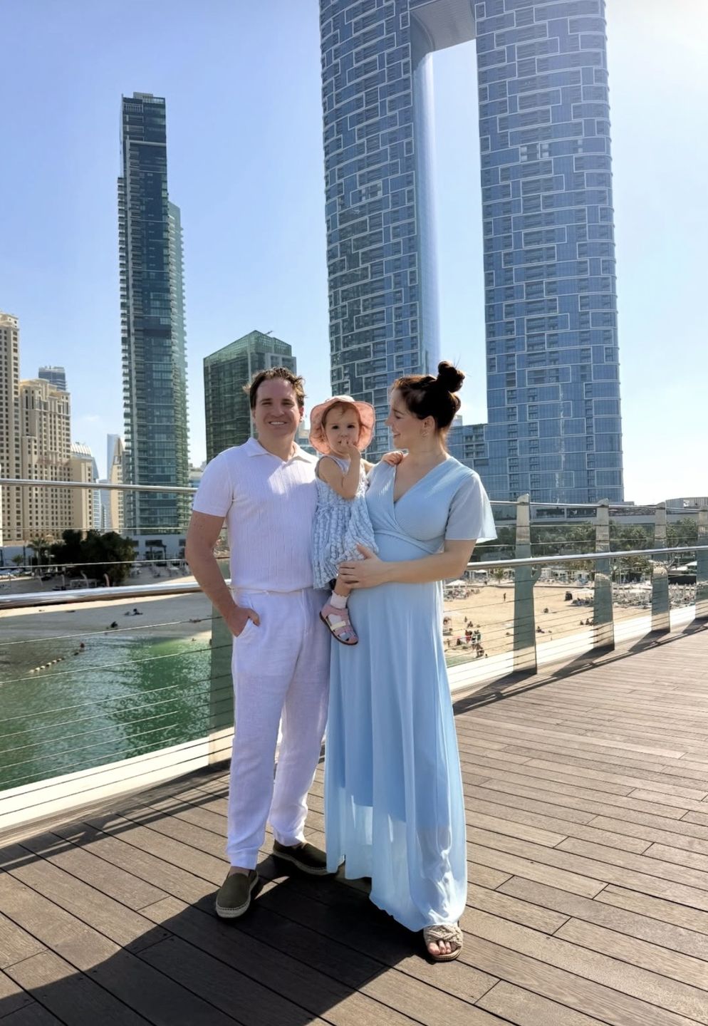 Lil Masti z ukochanym i córką 