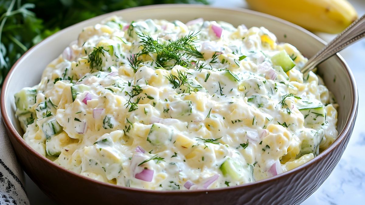 Sałatka ziemniaczana z czerwoną cebulą