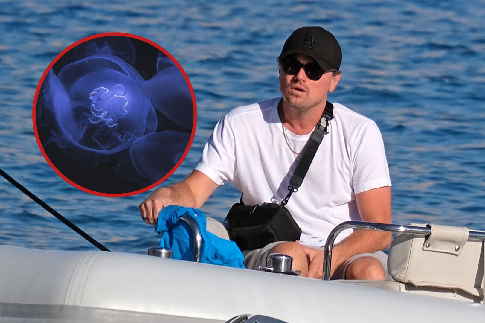 Leonardo DiCaprio przyłapany na wakacjach. Zaliczył spotkanie z meduzą