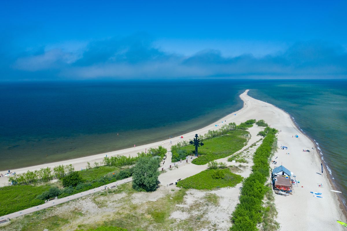 Cypel w Rewie jest jednym z najbardziej charakterystycznym miejsc nad Bałtykiem