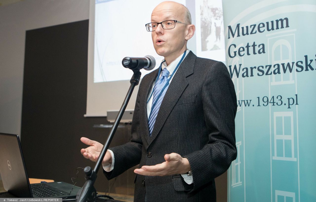 Prof. Stephan Lehnstaedt (Touro College Berlin) na  konferencji naukowej Muzeum Getta Warszawskiego
18.11.2019 r.