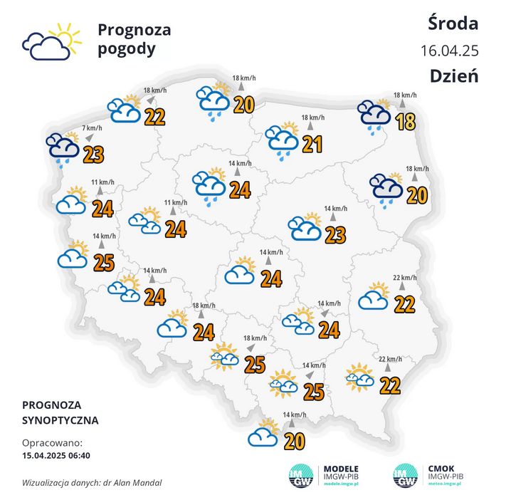 Pogoda w środę