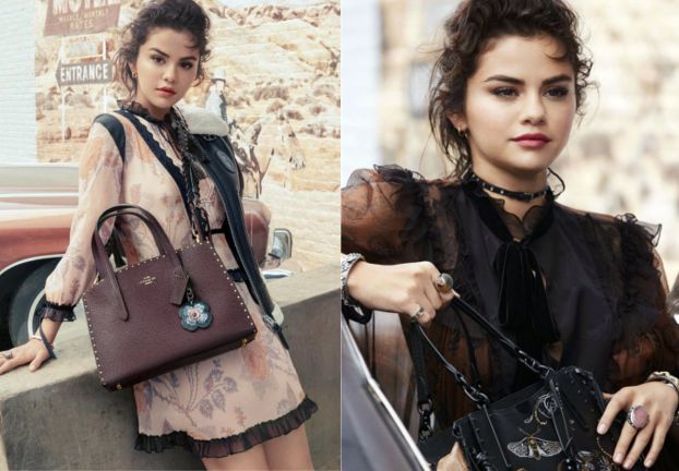 Selena Gomez promuje ubrania i torebki "własnego" projektu