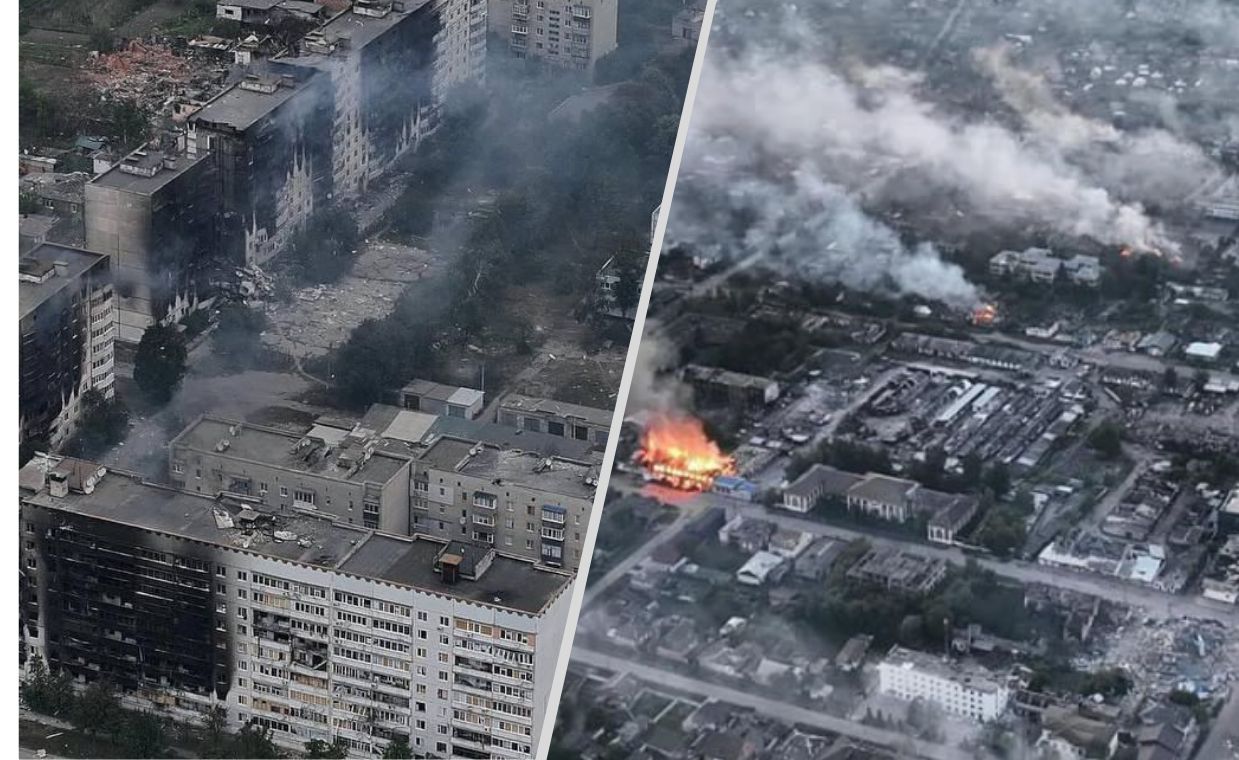 Vovchansk in ruins: Russians bomb Kharkiv city, 100 residents remain