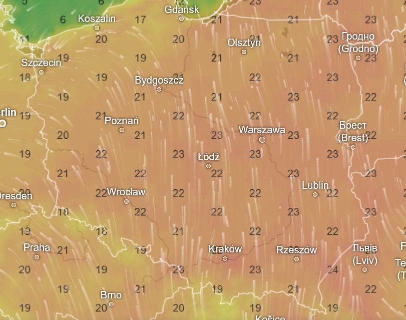 Pogoda na poniedziałek, 1 kwietnia