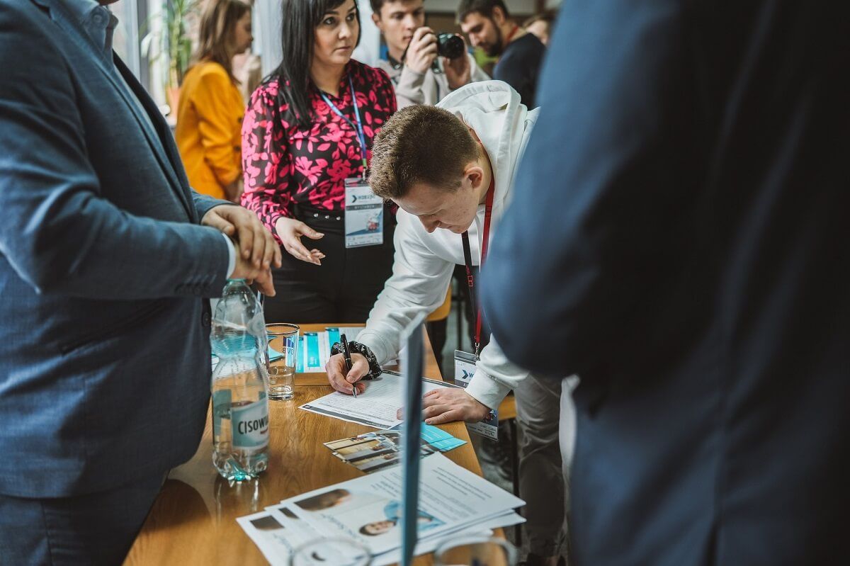 Targi pracy WZ EXPO 2024 na Wydziale Zarządzania Politechniki Lubelskiej Fot. Kazimierz Kożuch