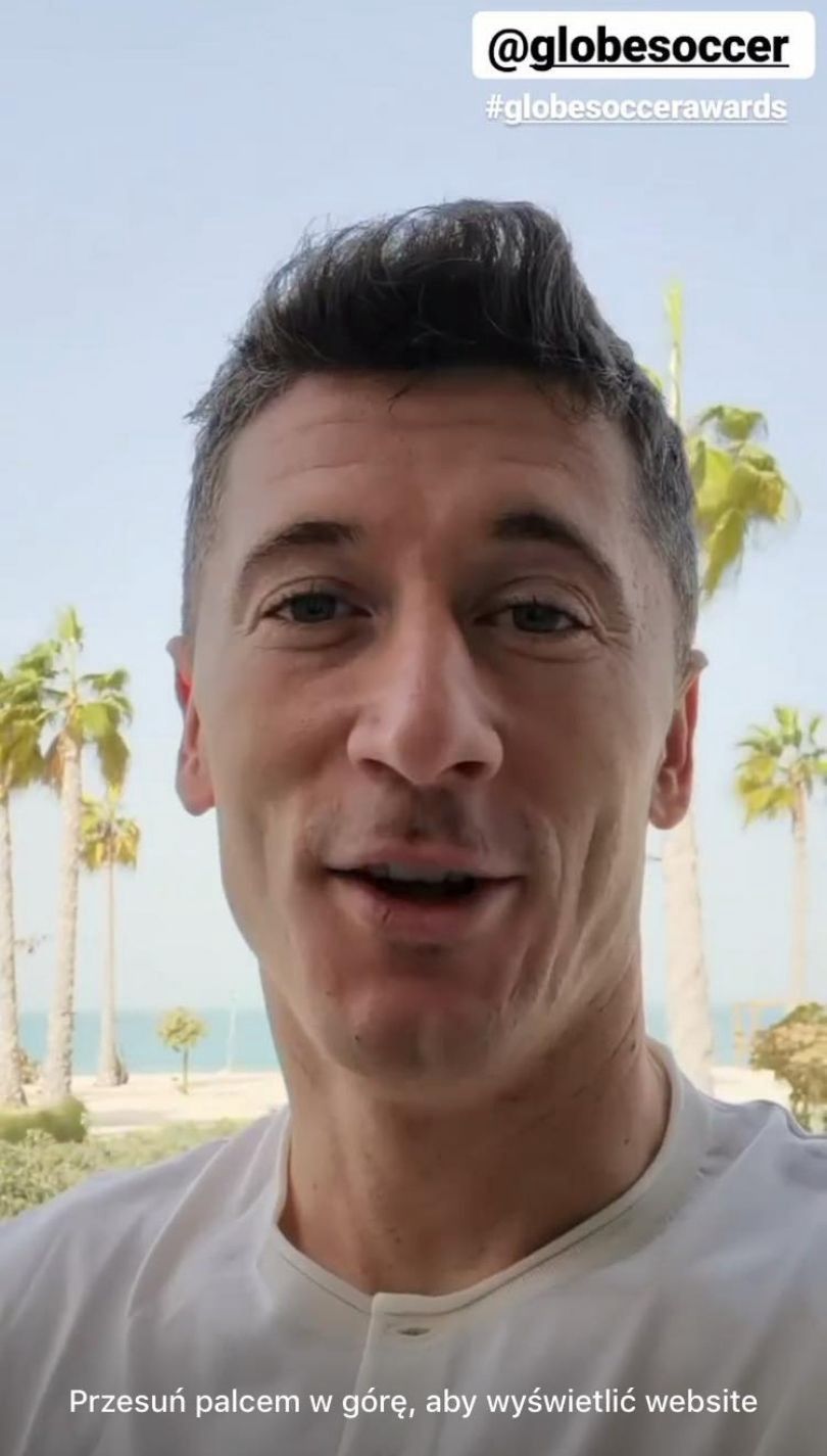 Anna i Robert Lewandowscy pozdrawiają z Dubaju