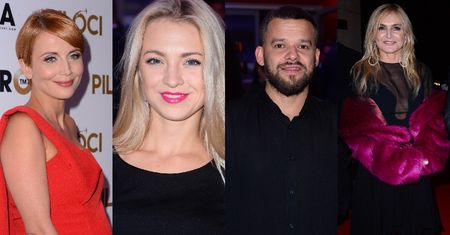 Elegancka Kurdej-Szatan, Olejnik w fioletowym futrze i Zielińska z brzuszkiem na premierze musicalu (ZDJĘCIA)