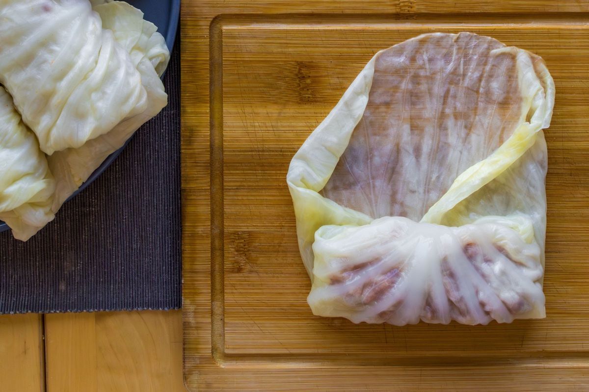 Elastyczne liście kapusty do gołąbków