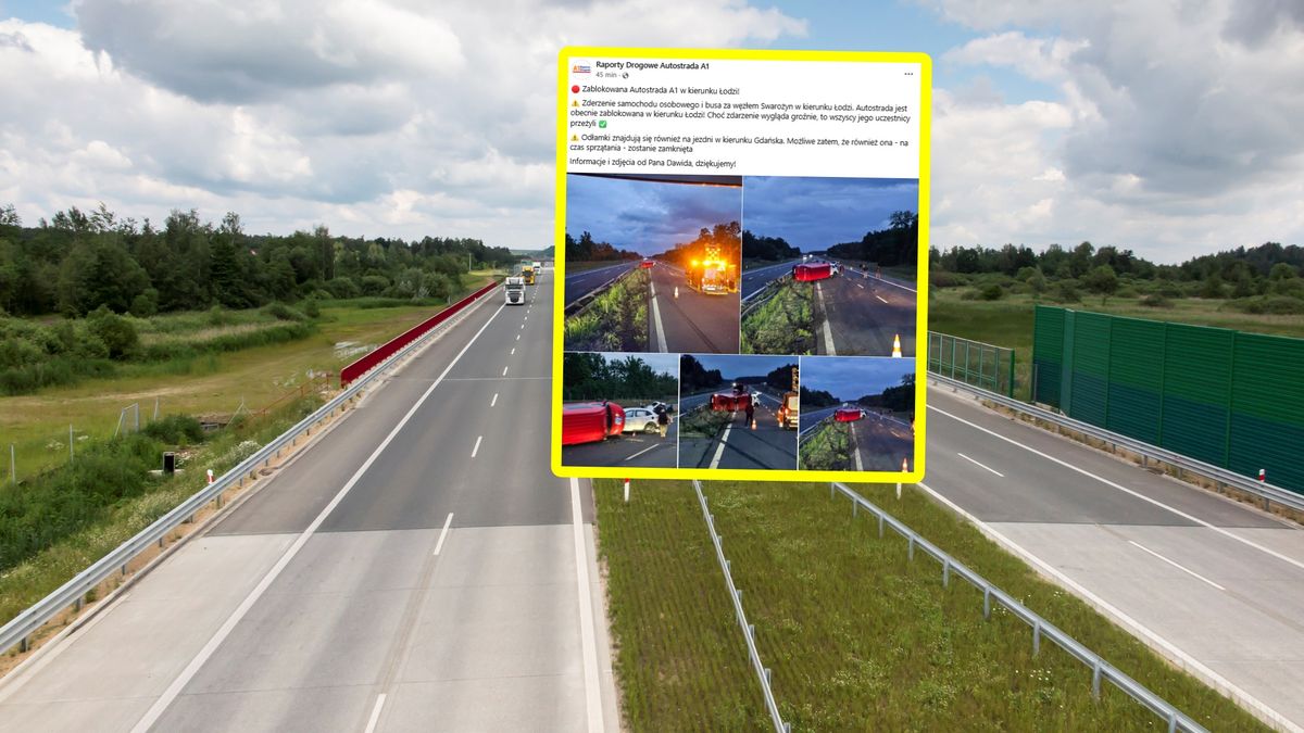 Dramatyczne zdarzenie na A1.