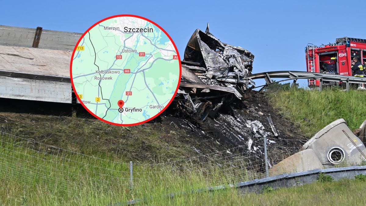 Kierowca samochodu ciężarowego uderzył w tył autobusu, zginął na miejscu