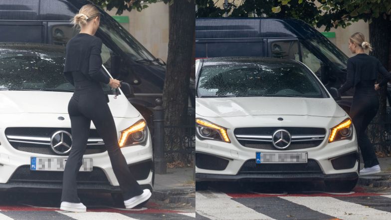 Agata Sieramska parkuje na zakazie