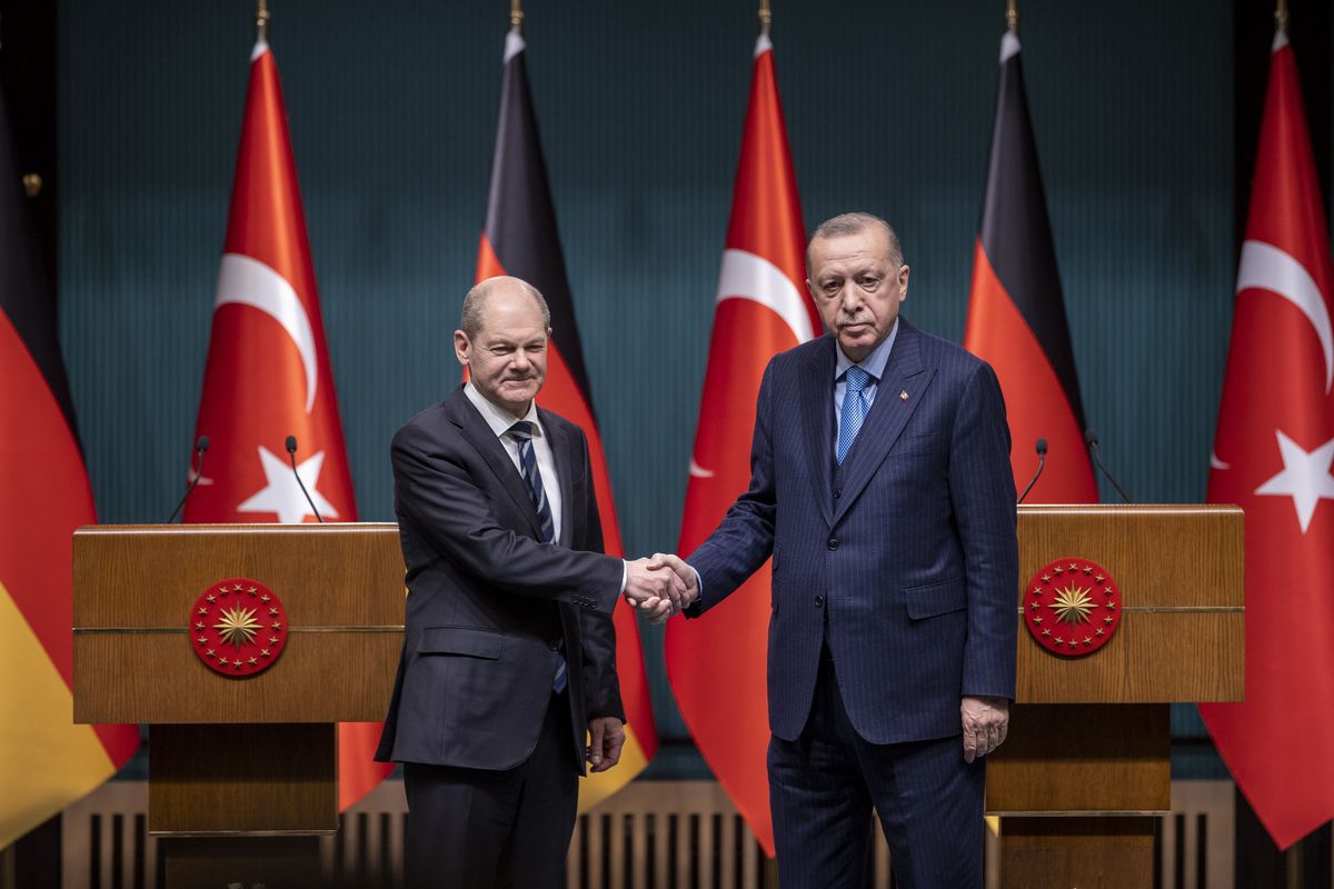 Prezydent Erdogan i kanclerz Scholz