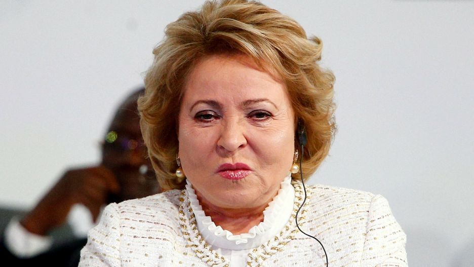 arch49MOSCOW, RUSSIA - JULY 1: Russian Federation Council Speaker Valentina Matviyenko attends the 2nd International Forum ??sDevelopment of Parliamentarism??? in Moscow, Russia on July 1, 2019. Sefa Karacan / Anadolu Agency/ABACAPRESS.COMAA/ABACA
