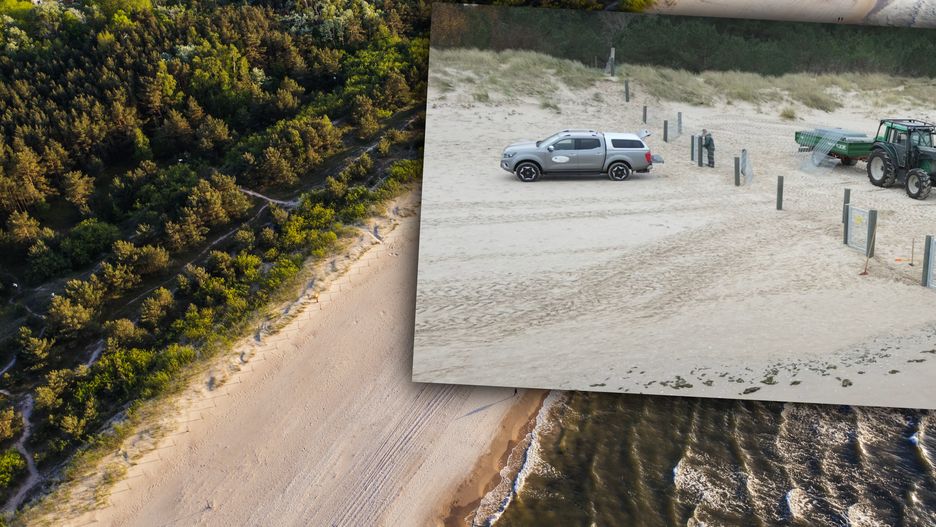 Niemcy postawili na plaży płot 
