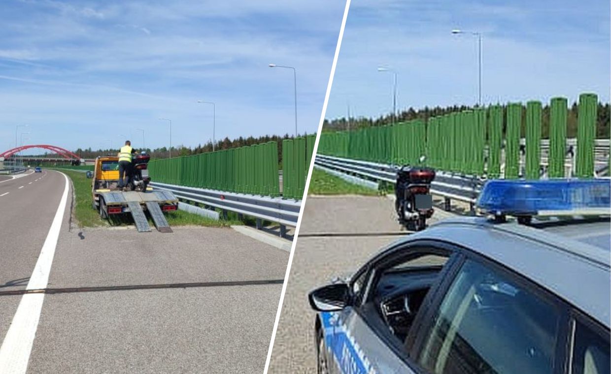 57-latek jechał autostradą pod prąd