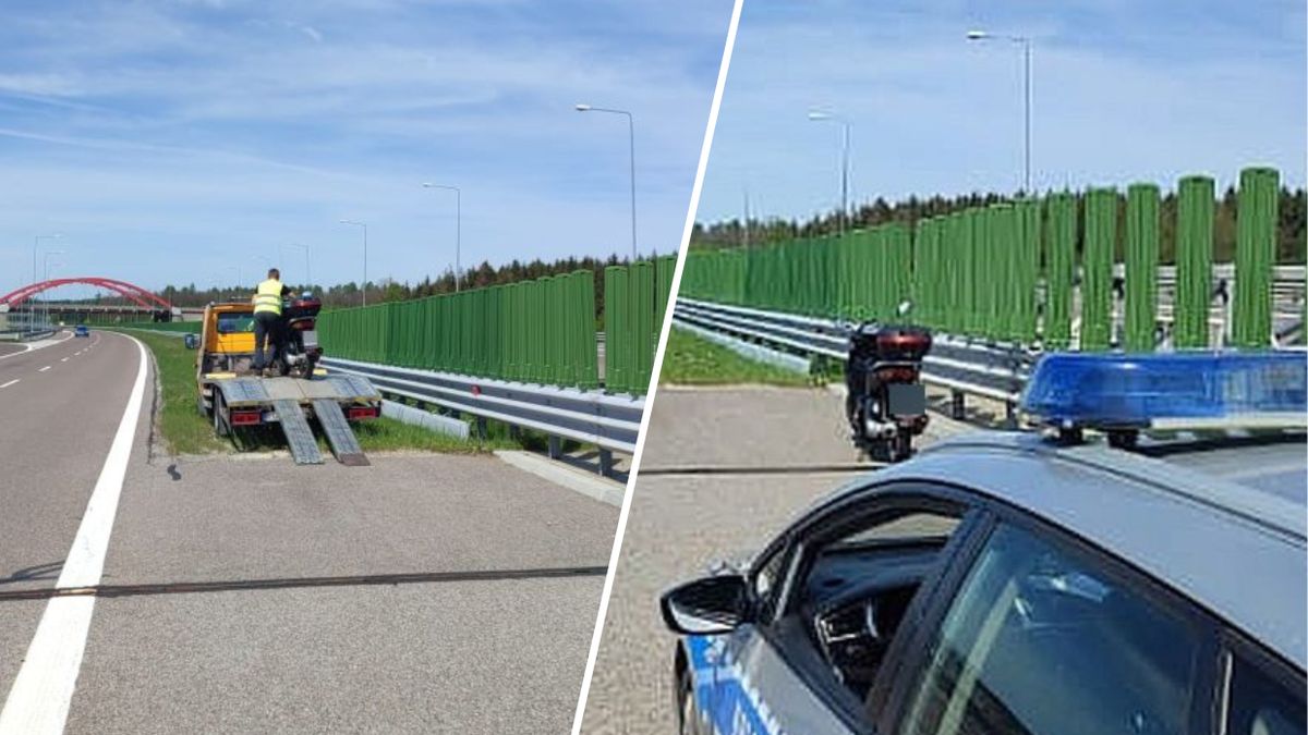 57-latek jechał autostradą pod prąd