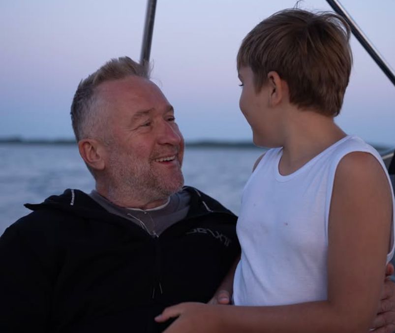 Rafał Sonik z synem