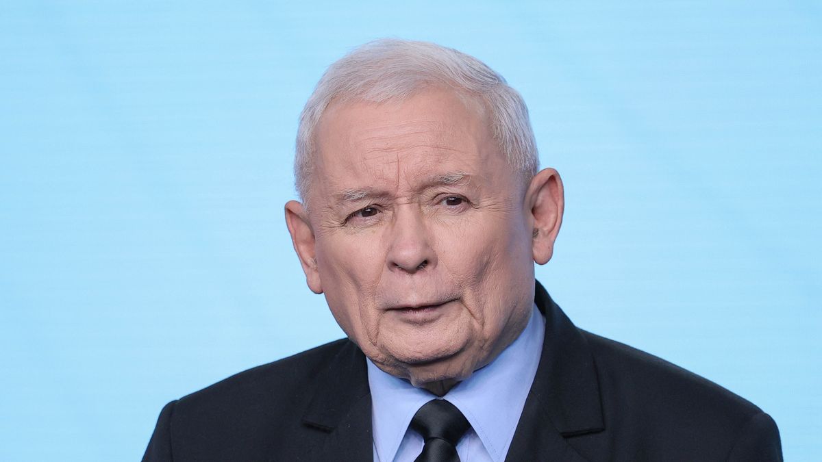 Warszawa, 13.01.2026. Prezes Prawa i Sprawiedliwości Jarosław Kaczyński na konferencji prasowej w siedzibie partii przy ulicy Nowogrodzkiej w Warszawie, 13 bm. Na spotkaniu zaprezentowano projekt nowego polskiego portu morskiego "Port Haller". (mr) PAP/Rafał Guz