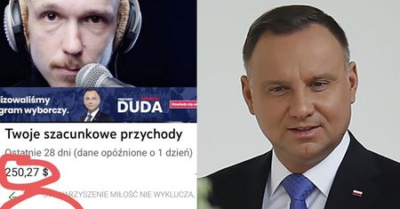 Znany youtuber przekazał pieniądze zarobione z reklam opłaconych przez sztab Andrzeja Dudy na... ORGANIZACJĘ LGBT