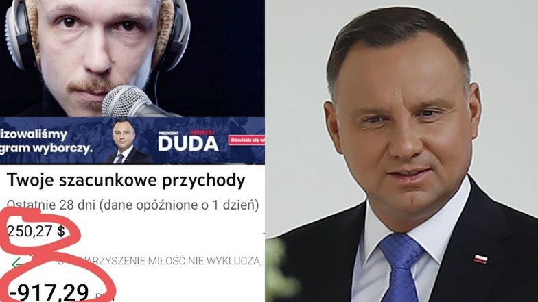 Znany youtuber przekazał pieniądze zarobione z reklam opłaconych przez sztab Andrzeja Dudy na... ORGANIZACJĘ LGBT