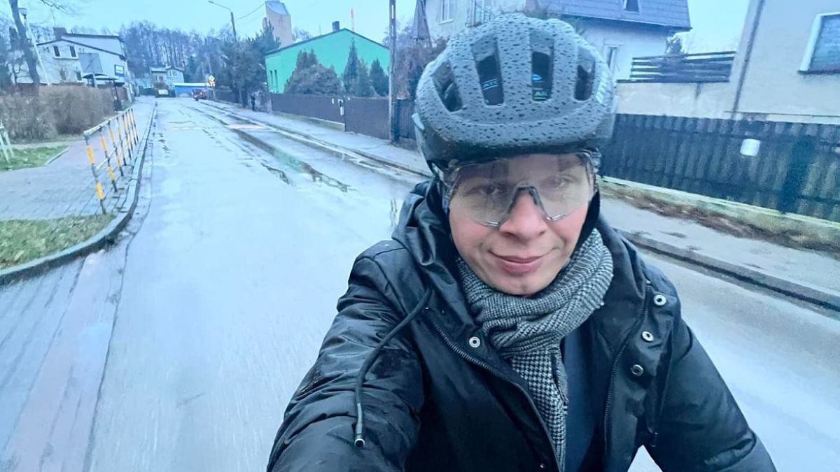 Wiceprezydent Częstochowy zamieścił selfie na rowerze 