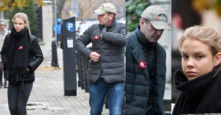 Tomasz Lis z córkami na marszu KOD Niepodległości (ZDJĘCIA)
