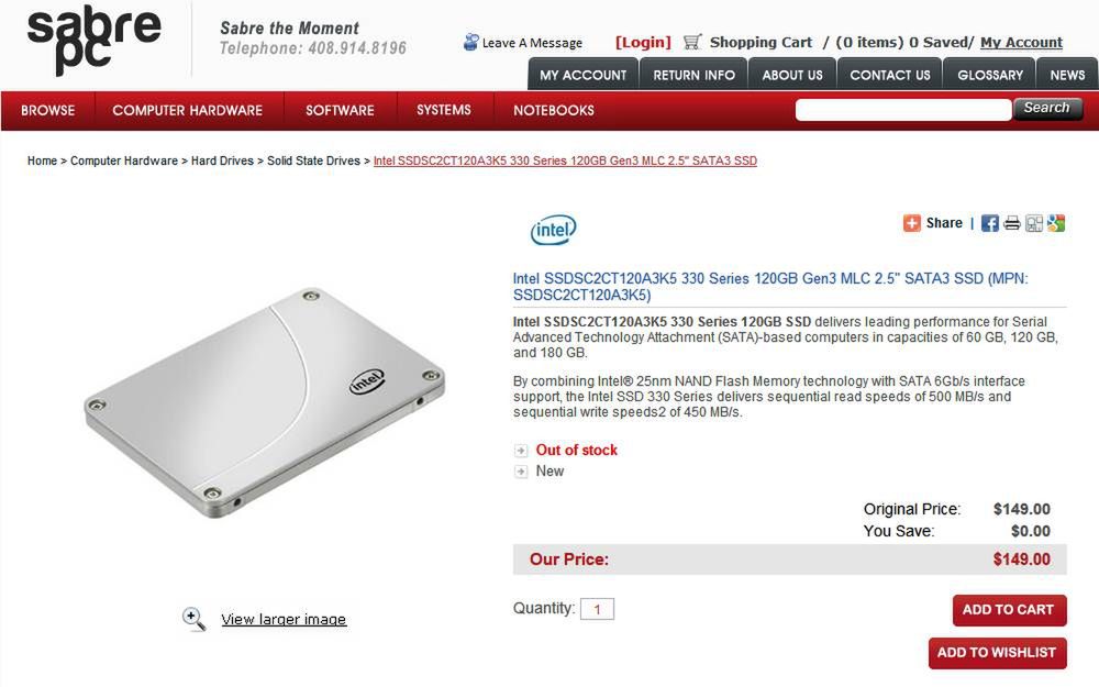 Intel SSD 330 - nowa seria dysków Intela urzeka ceną 2