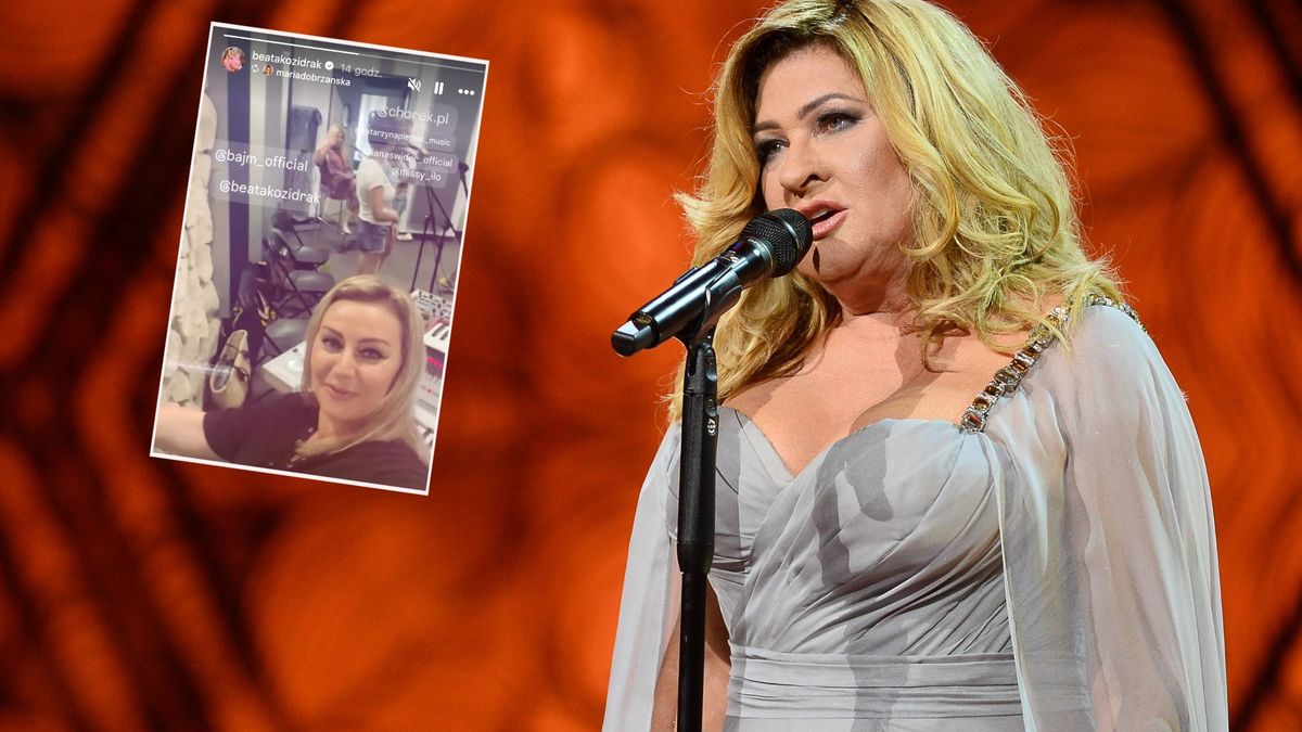 Beata Kozidrak przygotowuje się do występu po dłuższej przerwie