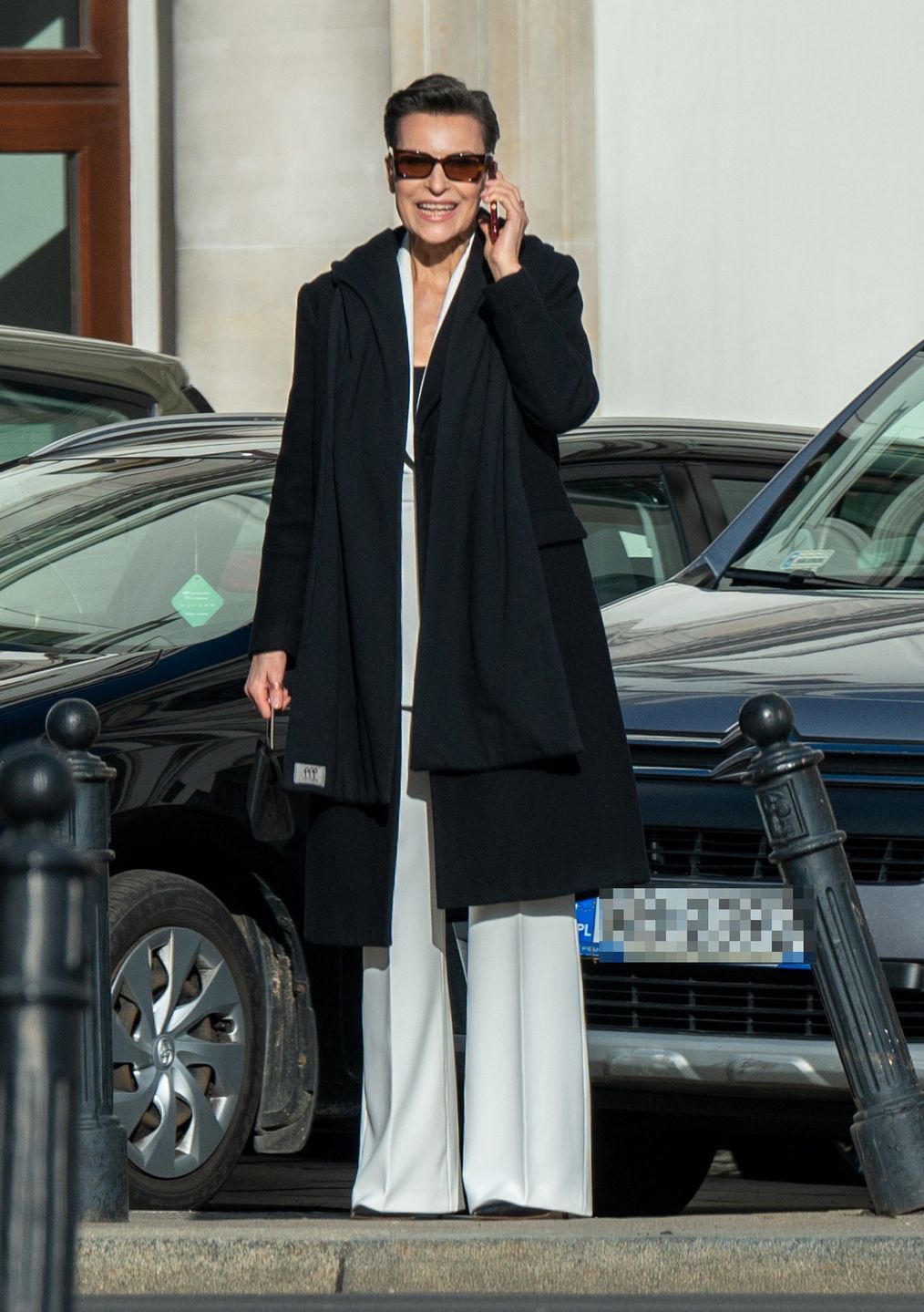 Danuta Stenka sfotografowana na mieście