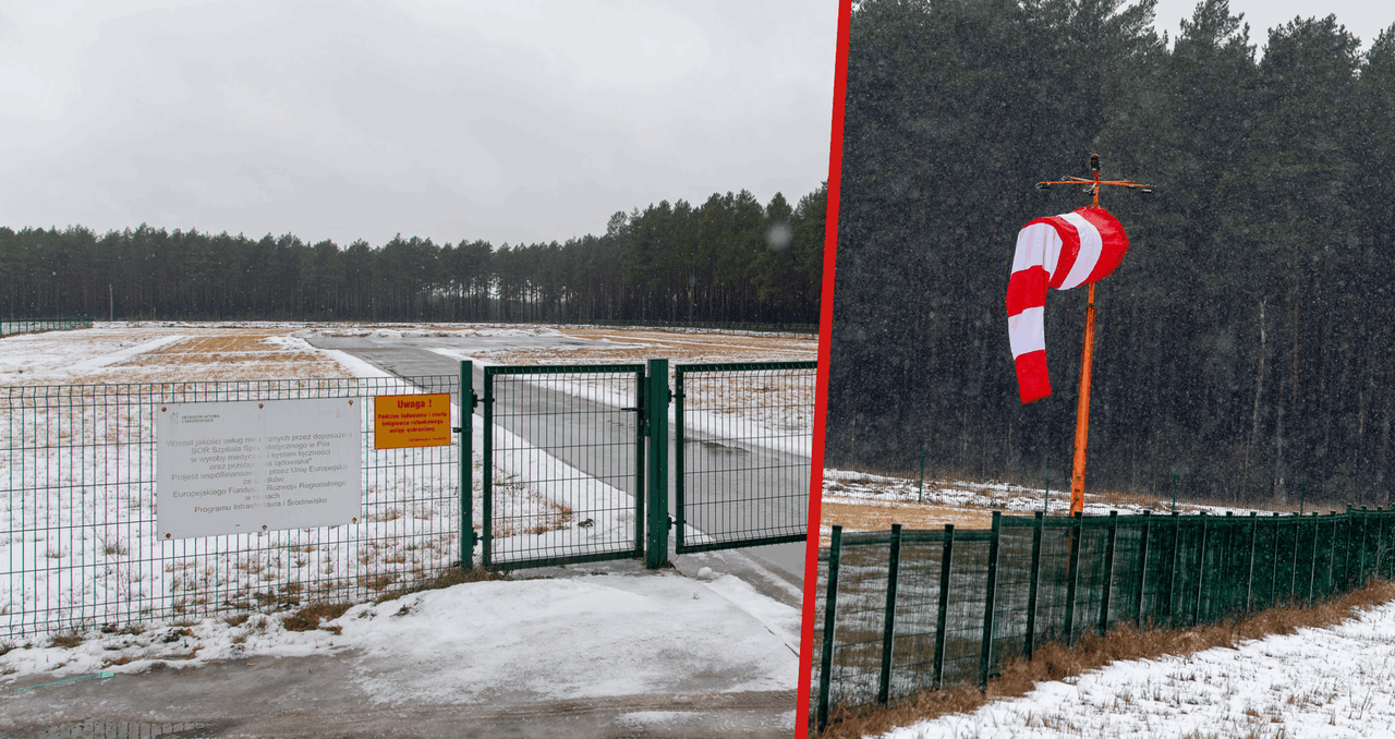 Lądowisko dla LPR w Pile.