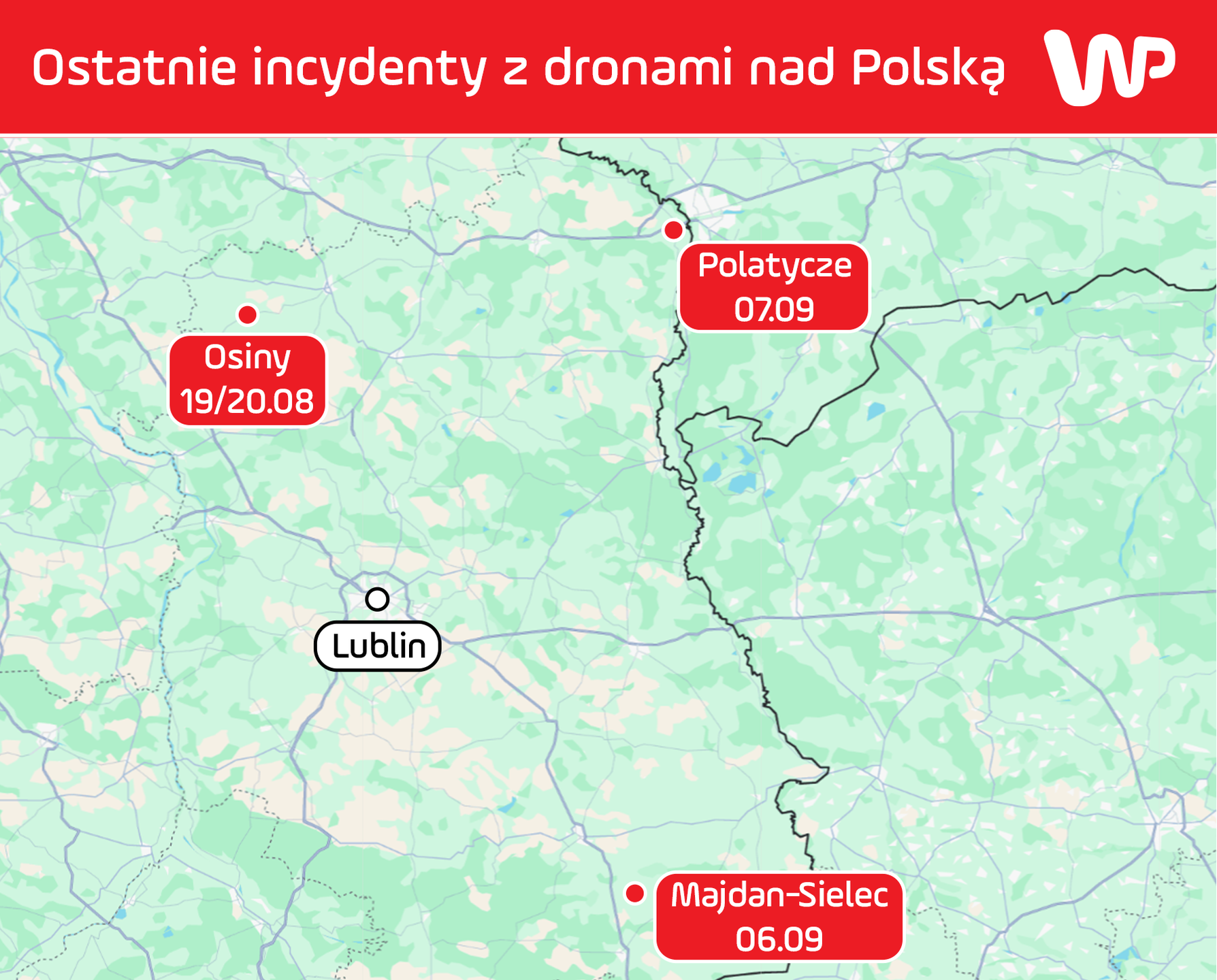 Upadki dronów w Polsce, związane z wojną w Ukrainie