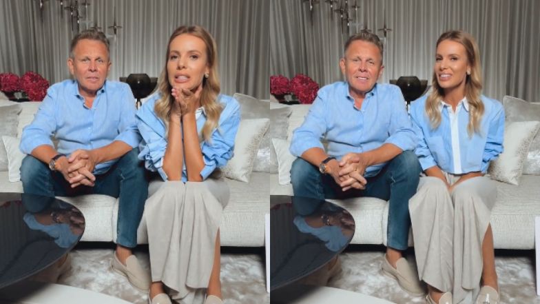 Izabela Janachowska i Krzysztof Jabłoński podczas czwartkowej transmisji na żywo