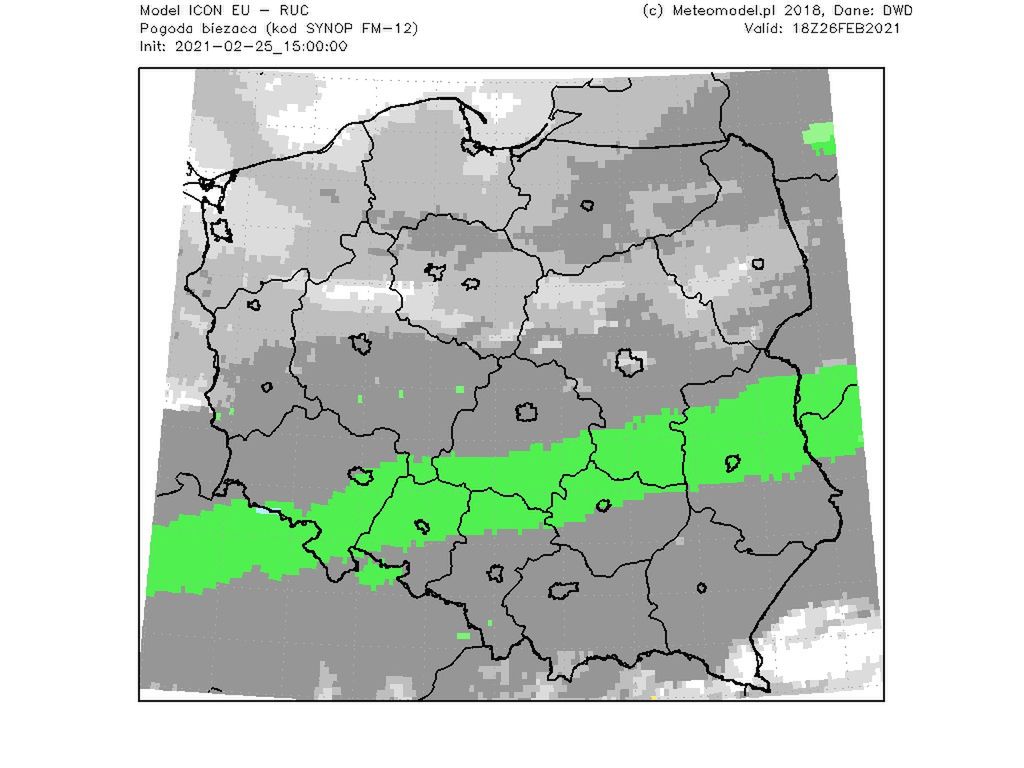 Pogoda. Front z przelotnymi opadami nad Polską