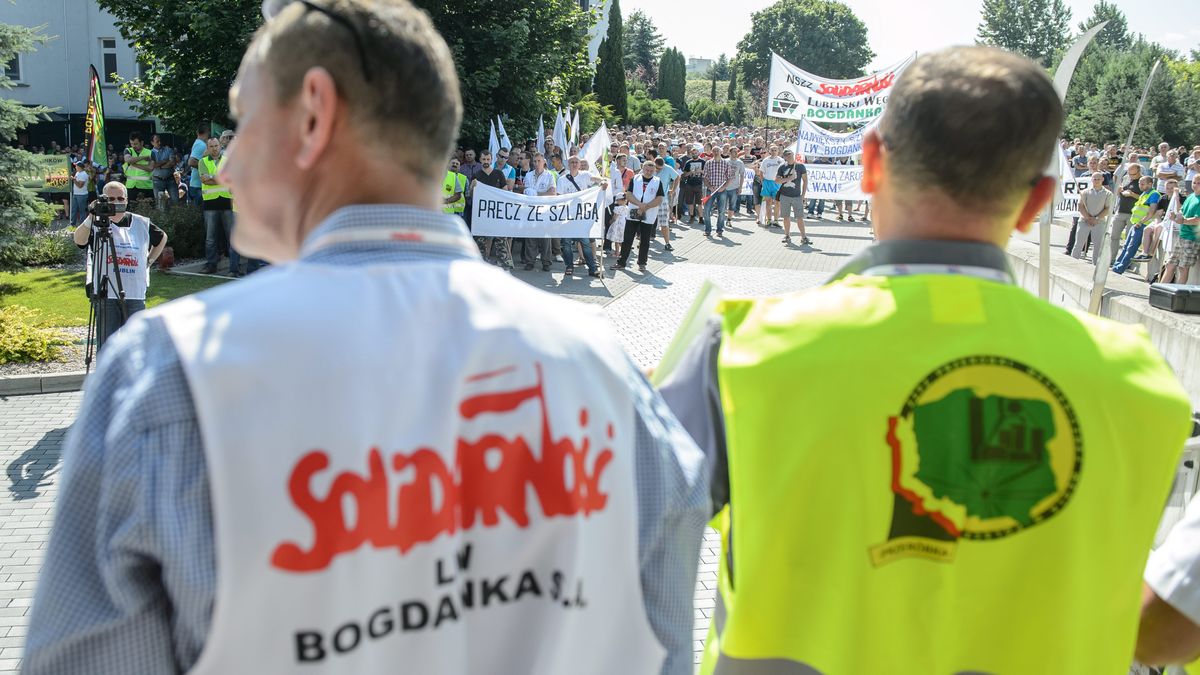Górnicy z Bogdanki będą protestować w Warszawie