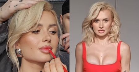 Wersow WIJE SIĘ w czerwonej mini, eksponując odważny dekolt. Fani w zachwycie: "Zmysłowo, kobieco, SEXY" (FOTO)