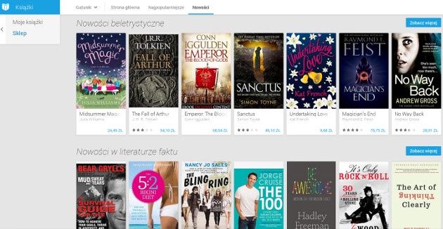 google ebook książki usługa polska sklep play