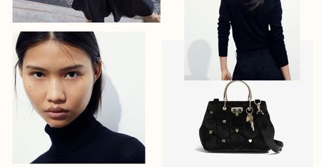 Hot trend: czarna spódnica midi