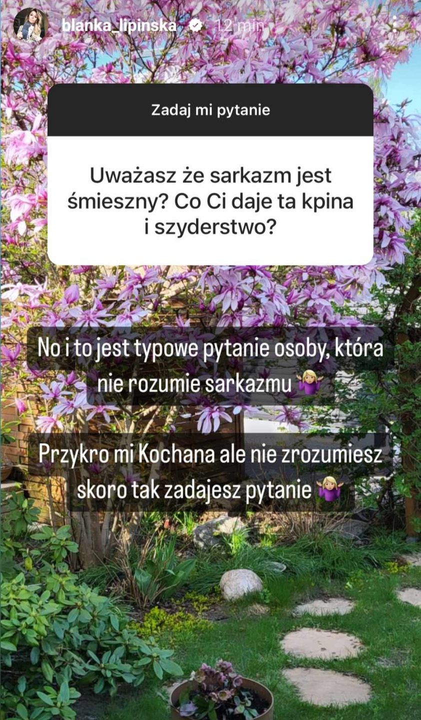 Blanka Lipińska odpowiada fanom