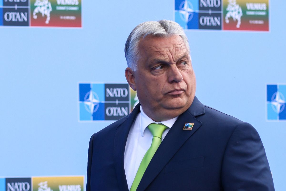 Viktor Orban w Wilnie
