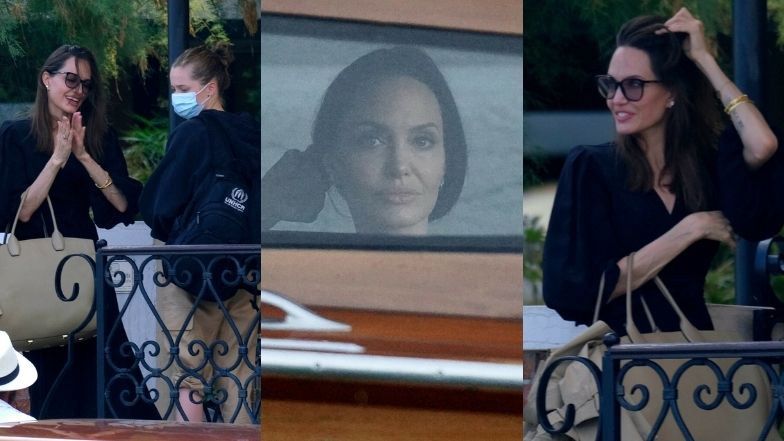 Angelina Jolie podróżuje wodną taksówką po Wenecji