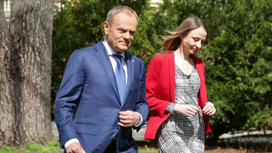 Konferencja premiera po posiedzeniu rz?du
09.04.2024 Warszawa Konferencja premiera po posiedzeniu rzadu, fot. Tomasz Jastrzebowski/REPORTER
N/z: Aleksandra Gajewska, Donald Tusk, Agnieszka Dziemianowicz-Bak
Tomasz Jastrzebowski/REPORTER